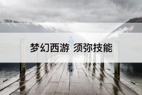 梦幻西游 须弥技能