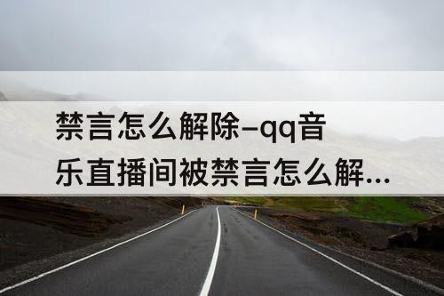 禁言怎么解除-qq音乐直播间被禁言怎么解除