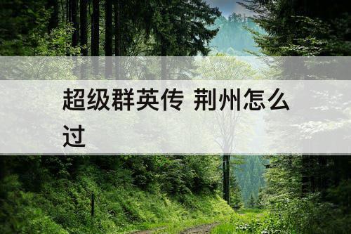 超级群英传 荆州怎么过