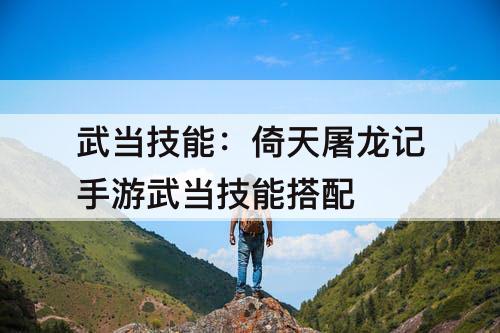 武当技能：倚天屠龙记手游武当技能搭配