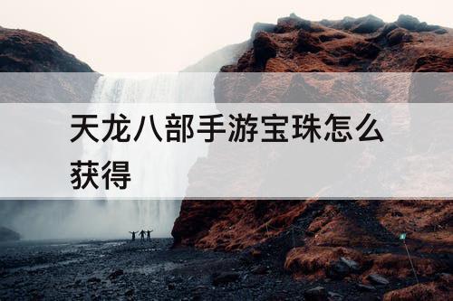 天龙八部手游宝珠怎么获得