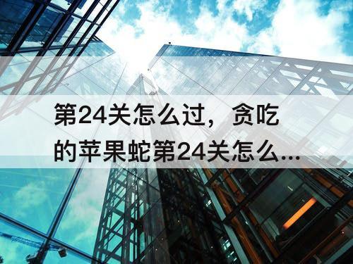 第24关怎么过，贪吃的苹果蛇第24关怎么过