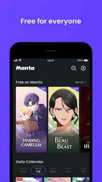 Manta漫画 V1.2.110 安卓版  v1.2.110图1