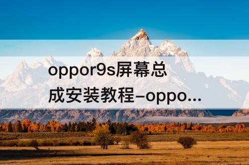 oppor9s屏幕总成安装教程-oppor9s屏幕总成安装教程视频