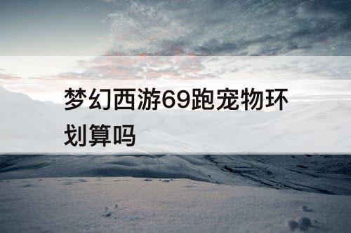 梦幻西游69跑宠物环划算吗