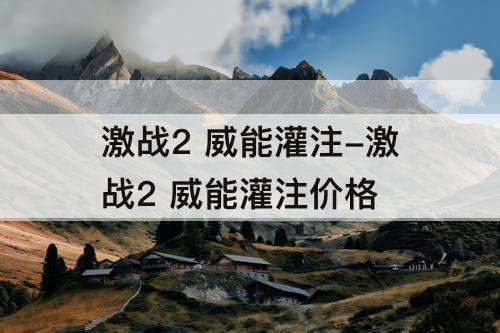 激战2 威能灌注-激战2 威能灌注价格