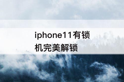 iphone11有锁机完美解锁