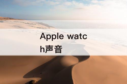 Apple watch声音